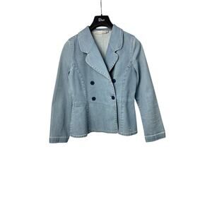 Christian Dior Girl's Double-breasted Denim Jacket Sz.10 years
